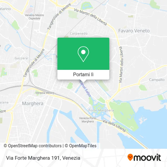 Mappa Via Forte Marghera  191