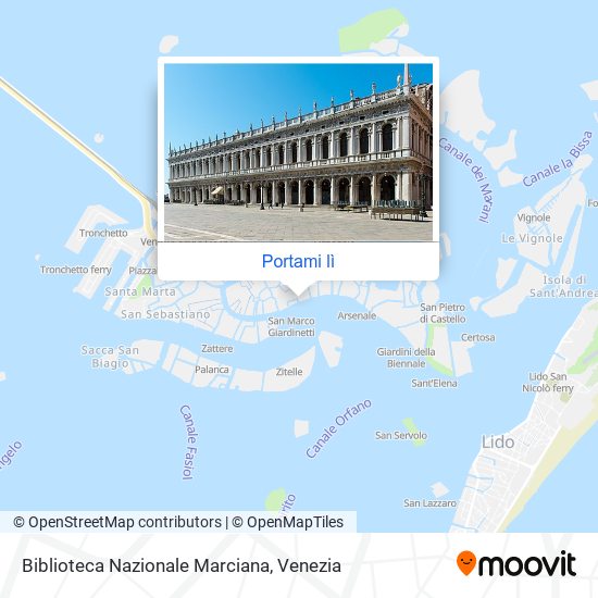 Mappa Biblioteca Nazionale Marciana