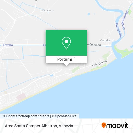 Mappa Area Sosta Camper Albatros