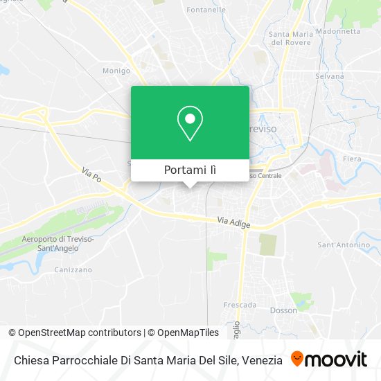 Mappa Chiesa Parrocchiale Di Santa Maria Del Sile