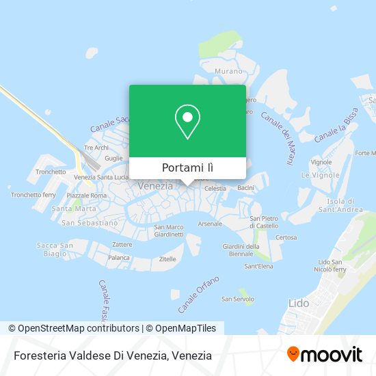 Mappa Foresteria Valdese Di Venezia