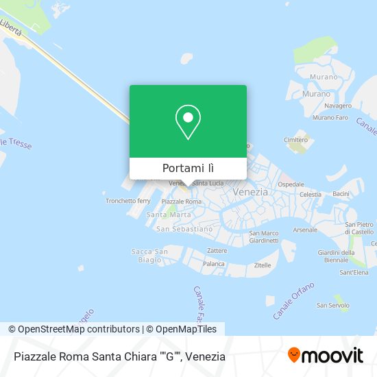 Mappa Piazzale Roma Santa Chiara ""G""