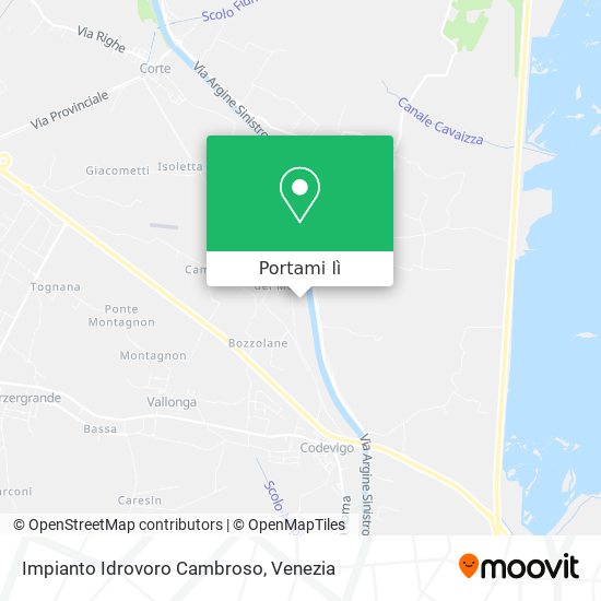 Mappa Impianto Idrovoro Cambroso