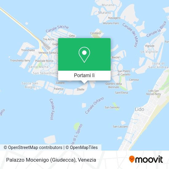 Mappa Palazzo Mocenigo (Giudecca)