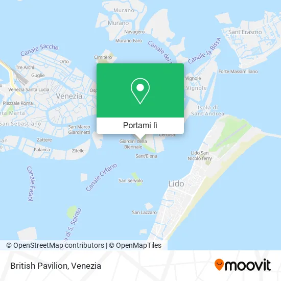 Mappa British Pavilion