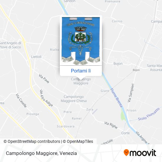 Mappa Campolongo Maggiore