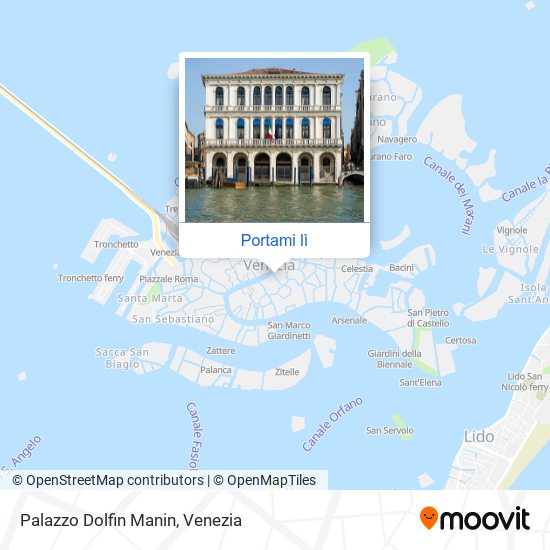 Mappa Palazzo Dolfin Manin
