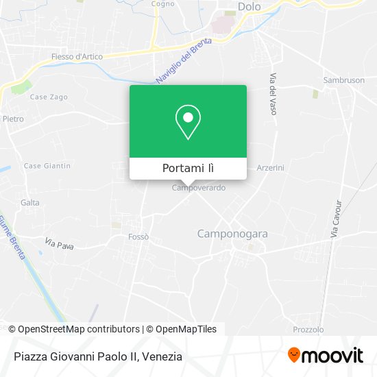 Mappa Piazza Giovanni Paolo II