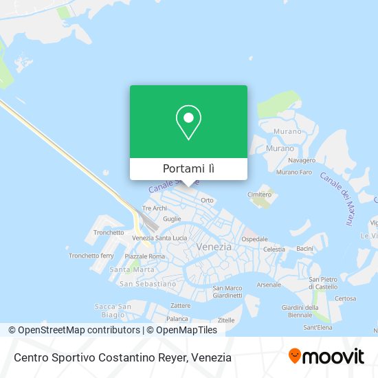 Mappa Centro Sportivo Costantino Reyer