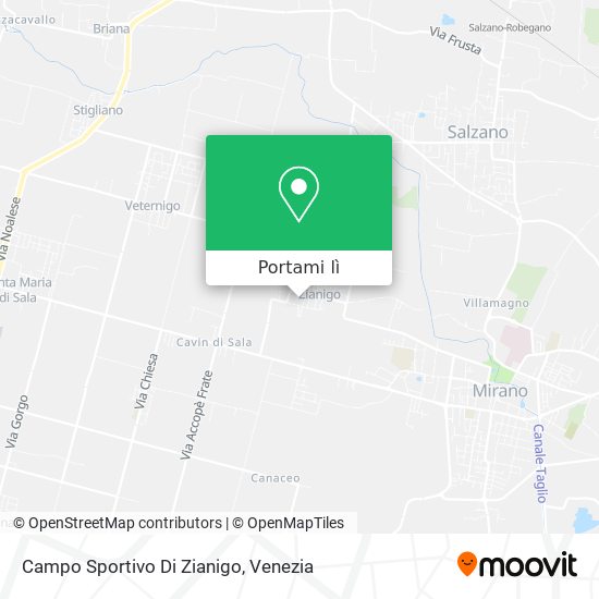 Mappa Campo Sportivo Di Zianigo