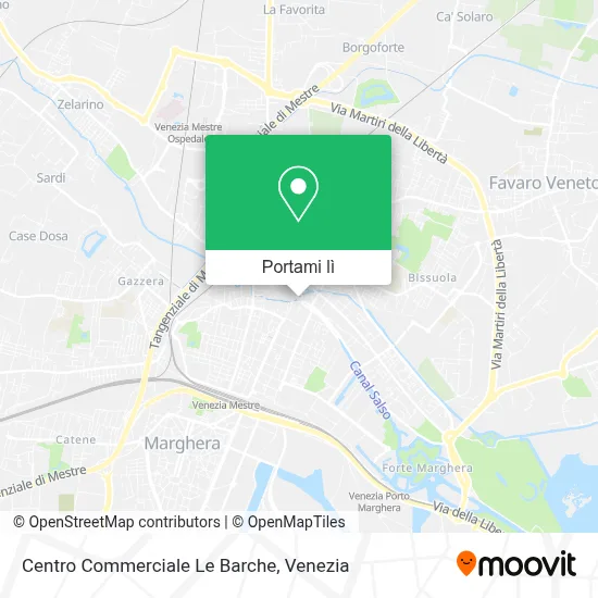 Mappa Centro Commerciale Le Barche