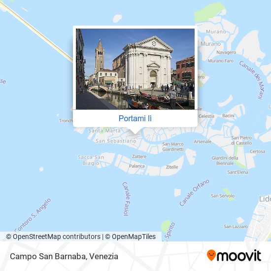 Mappa Campo San Barnaba