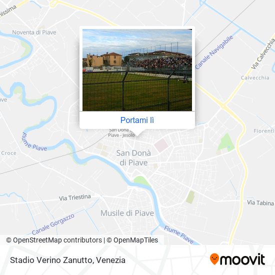 Mappa Stadio Verino Zanutto