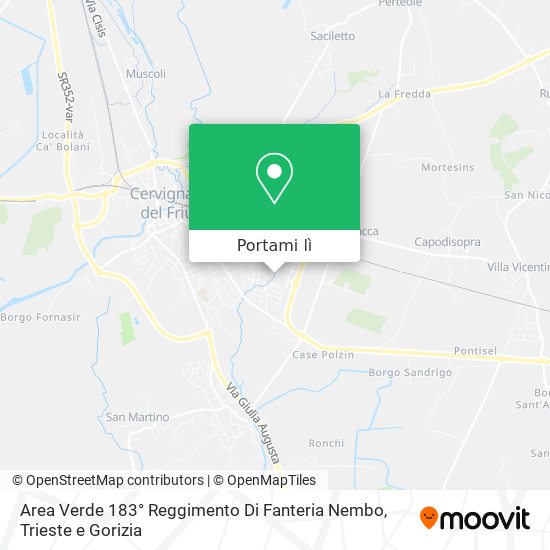 Mappa Area Verde 183° Reggimento Di Fanteria Nembo