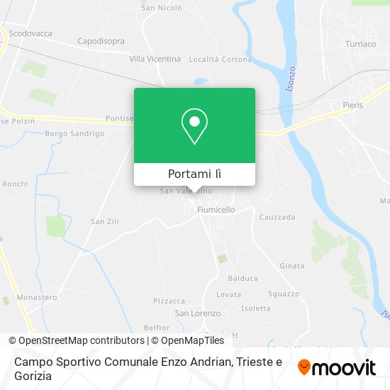 Mappa Campo Sportivo Comunale Enzo Andrian