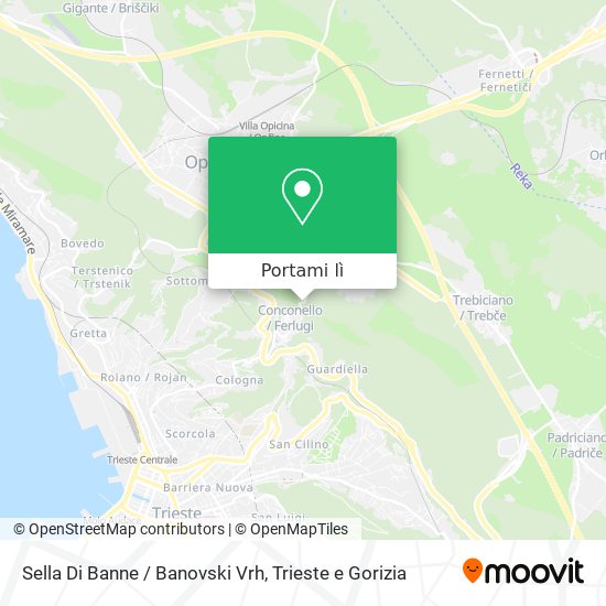 Mappa Sella Di Banne / Banovski Vrh