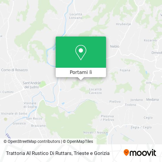 Mappa Trattoria Al Rustico Di Ruttars