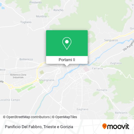 Mappa Panificio Del Fabbro