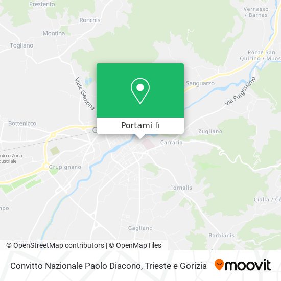 Mappa Convitto Nazionale Paolo Diacono