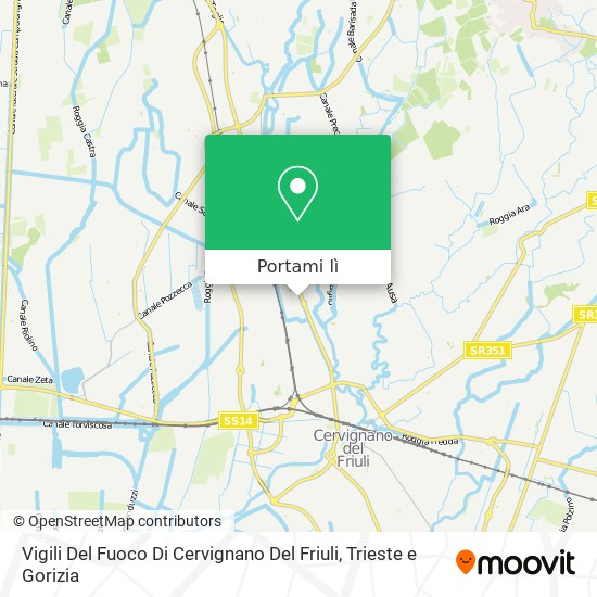 Mappa Vigili Del Fuoco Di Cervignano Del Friuli