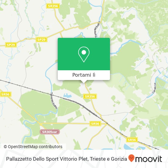 Mappa Pallazzetto Dello Sport Vittorio Plet