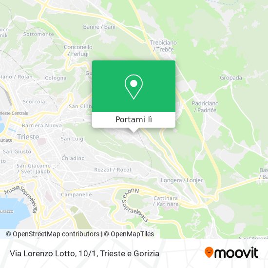 Mappa Via Lorenzo Lotto, 10/1