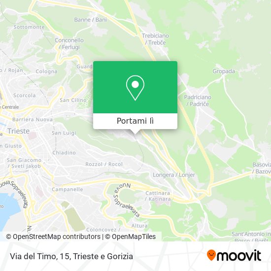 Mappa Via del Timo, 15