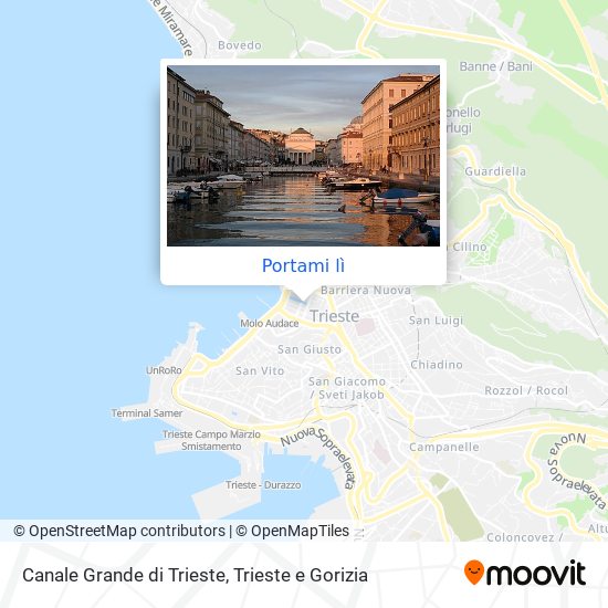 Mappa Canale Grande di Trieste