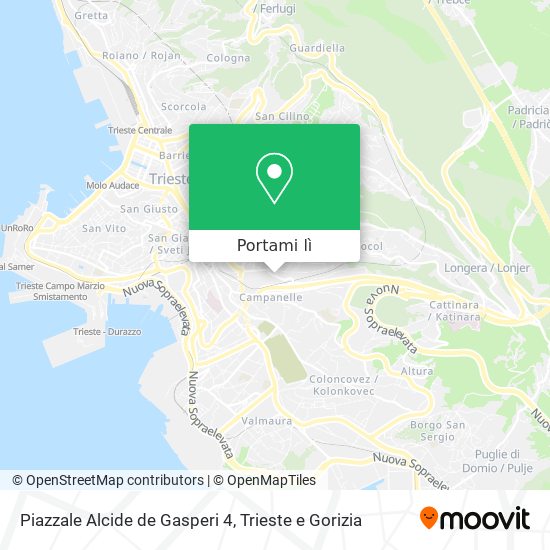 Mappa Piazzale Alcide de Gasperi  4