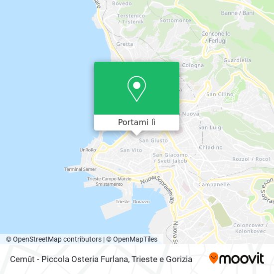 Mappa Cemût - Piccola Osteria Furlana