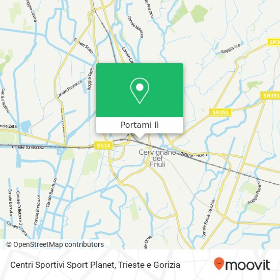 Mappa Centri Sportivi Sport Planet