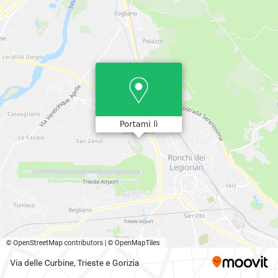 Mappa Via delle Curbine