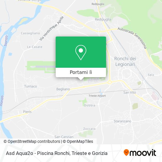 Mappa Asd Aqua2o - Piscina Ronchi