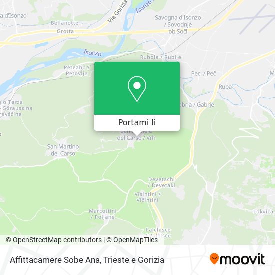 Mappa Affittacamere Sobe Ana