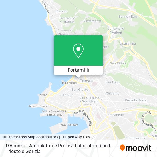 Mappa D'Acunzo - Ambulatori e Prelievi Laboratori Riuniti