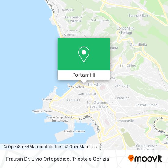 Mappa Frausin Dr. Livio Ortopedico