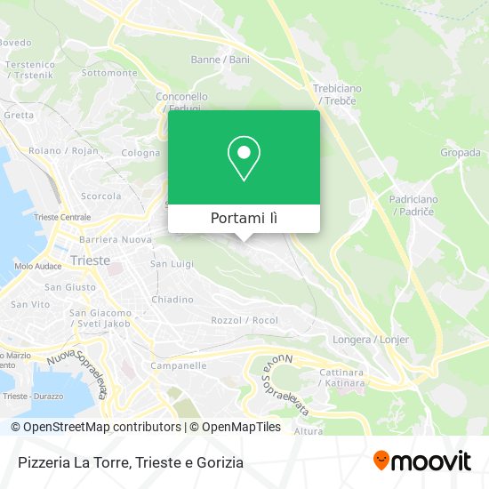 Mappa Pizzeria La Torre