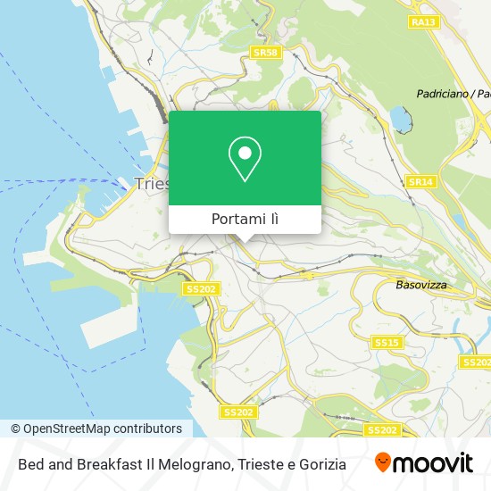 Mappa Bed and Breakfast Il Melograno