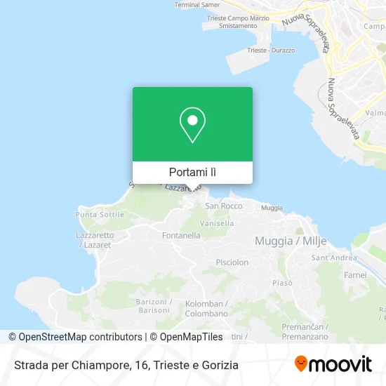 Mappa Strada per Chiampore, 16