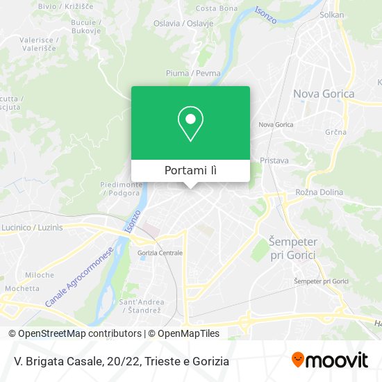 Mappa V. Brigata Casale, 20/22