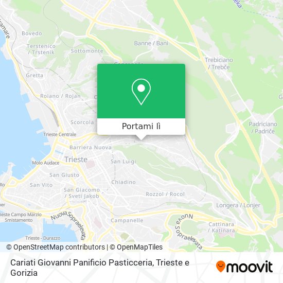 Mappa Cariati Giovanni Panificio Pasticceria