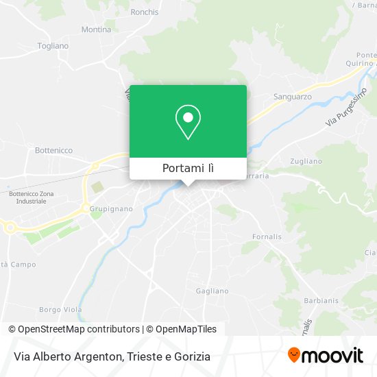 Mappa Via Alberto Argenton