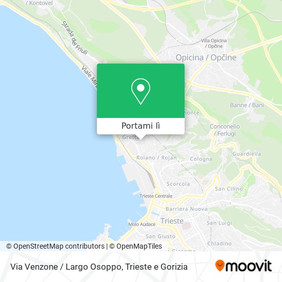 Mappa Via Venzone / Largo Osoppo