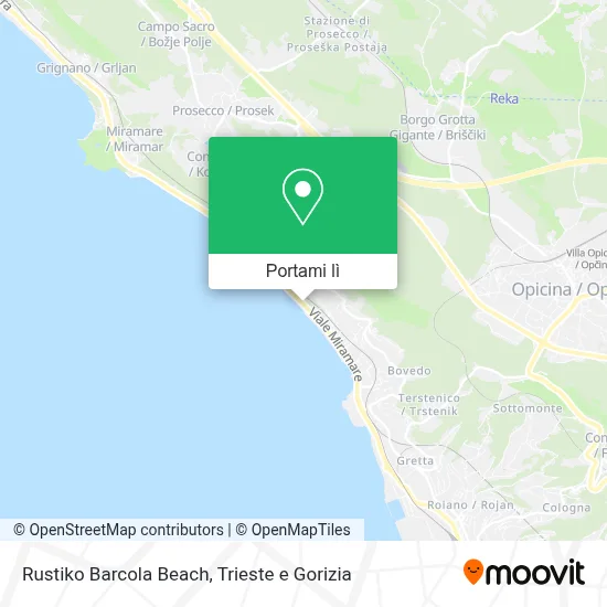 Mappa Rustiko Barcola Beach