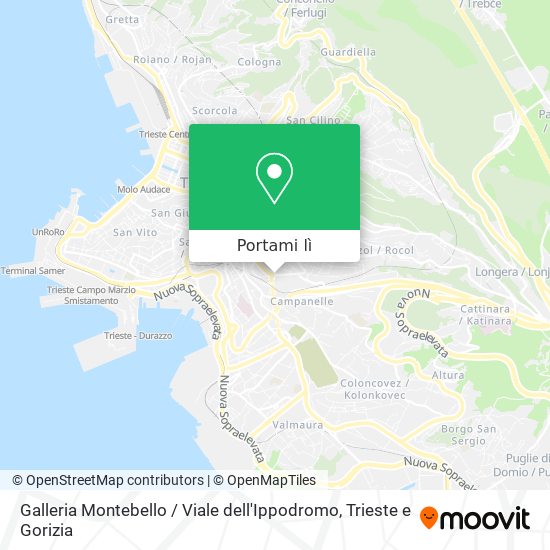 Mappa Galleria Montebello / Viale dell'Ippodromo