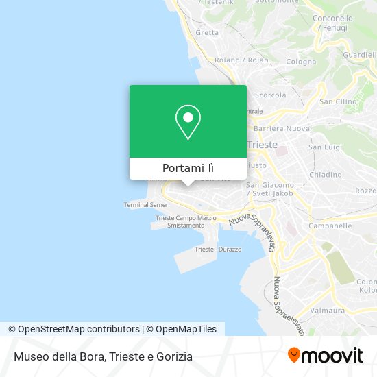 Mappa Museo della Bora