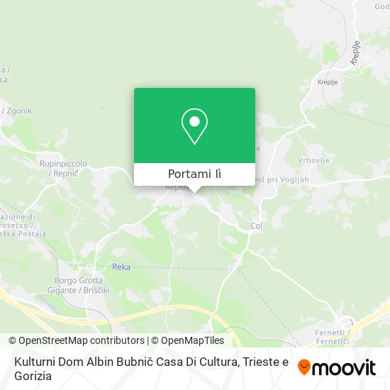 Mappa Kulturni Dom Albin Bubnič Casa Di Cultura