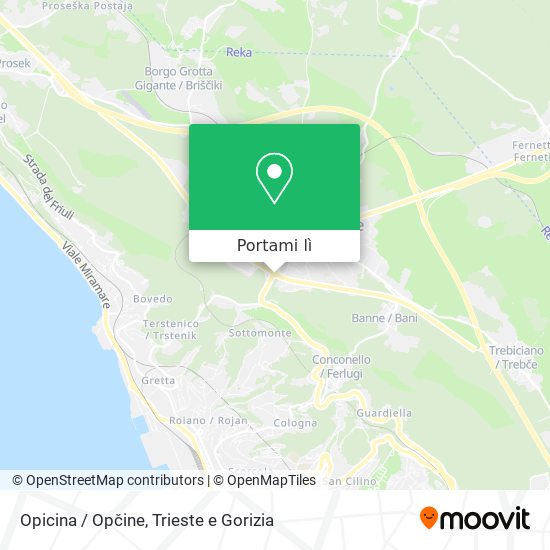 Mappa Opicina / Opčine