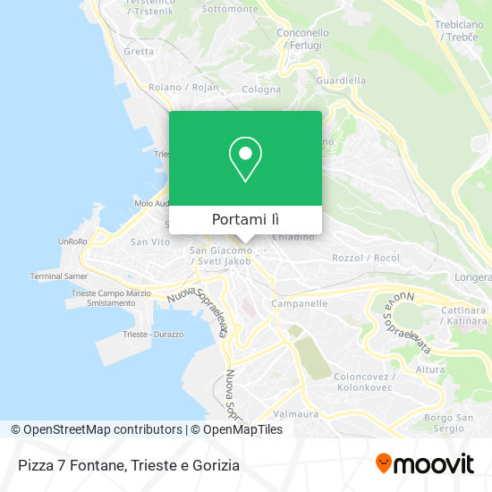 Mappa Pizza 7 Fontane