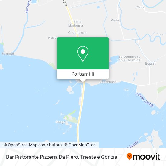 Mappa Bar Ristorante Pizzeria Da Piero